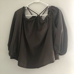 Dramatic Cold Shoulder Blouse